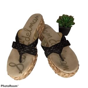 SAM EDELMAN Woven Platform Sandals